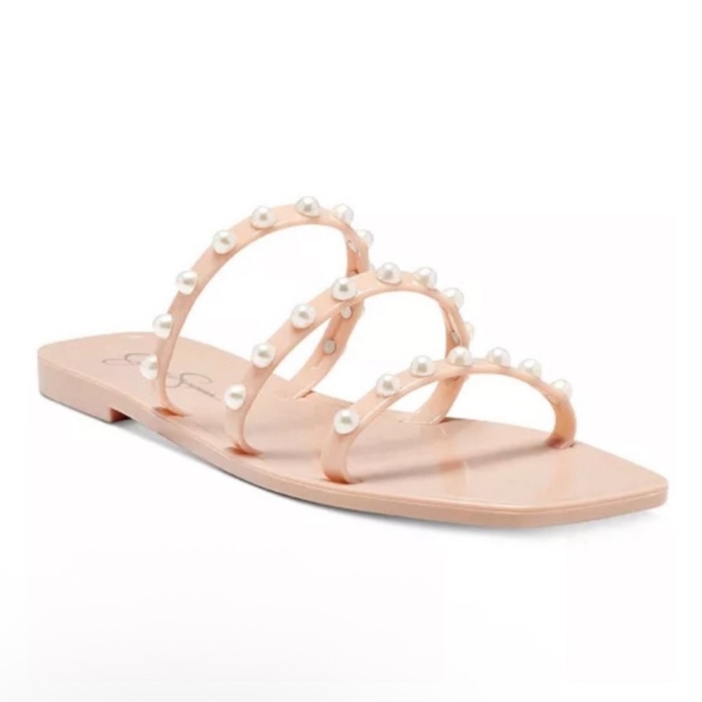 Pink pearl bead sandals from Nordstrom Jessica Simpson